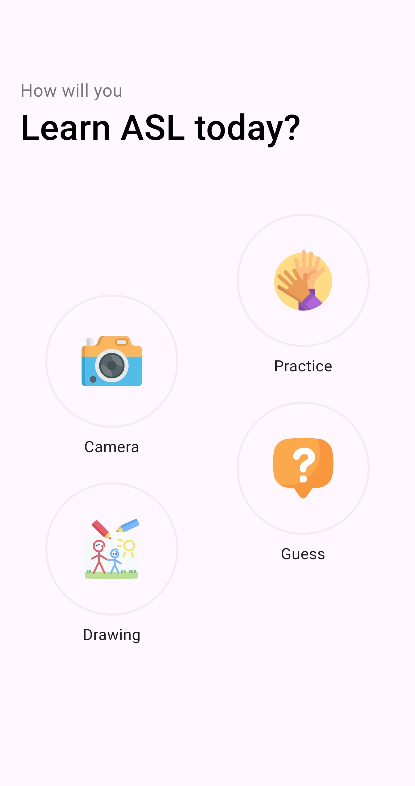 Signable app home screen